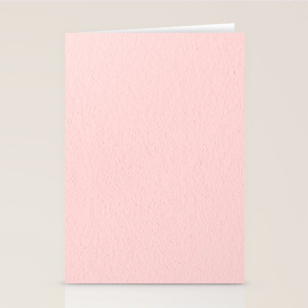 Solid Blush Pink Stationery Card Gallery Image 2
