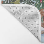 Woodland animals in the Snowy Mountain Forest Bath Mat Gallery Image 2