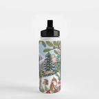 Woodland animals in the Snowy Mountain Forest Water Bottle Gallery Image 2
