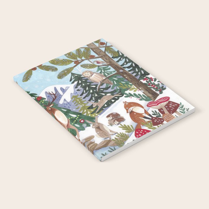 Woodland animals in the Snowy Mountain Forest Notebook Gallery Image 1
