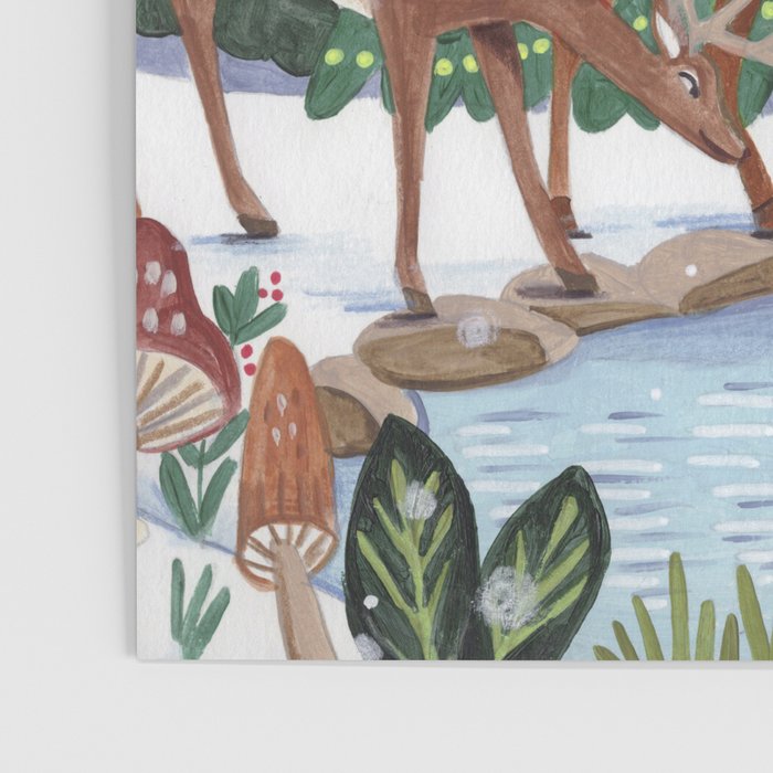 Woodland animals in the Snowy Mountain Forest Poster Gallery Image 3