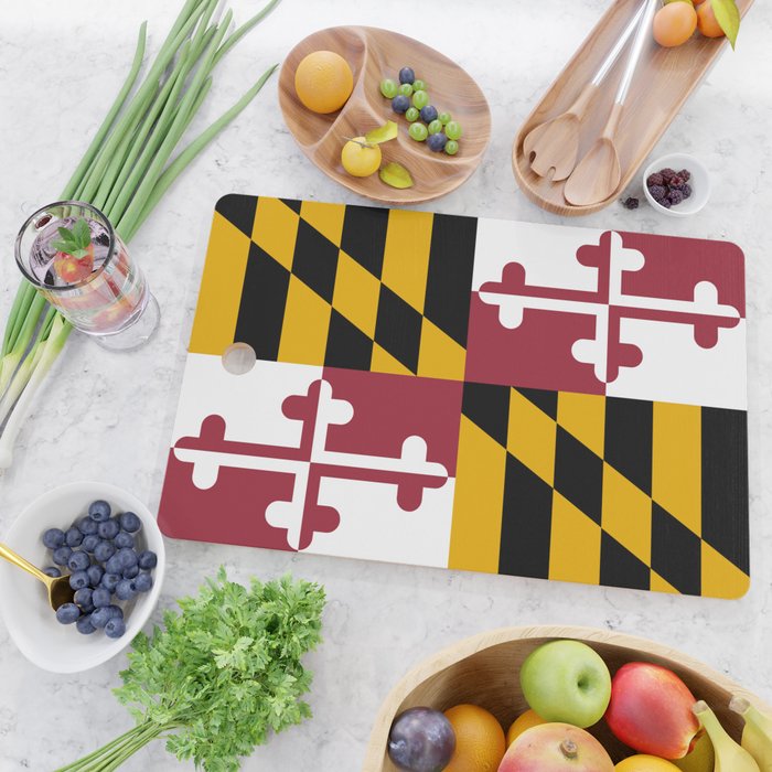 Maryland Flag Cutting Board Gallery Image 2