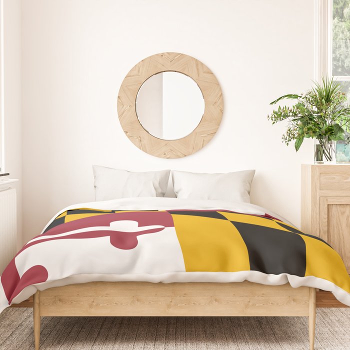 Maryland Flag Duvet Cover Gallery Image 3