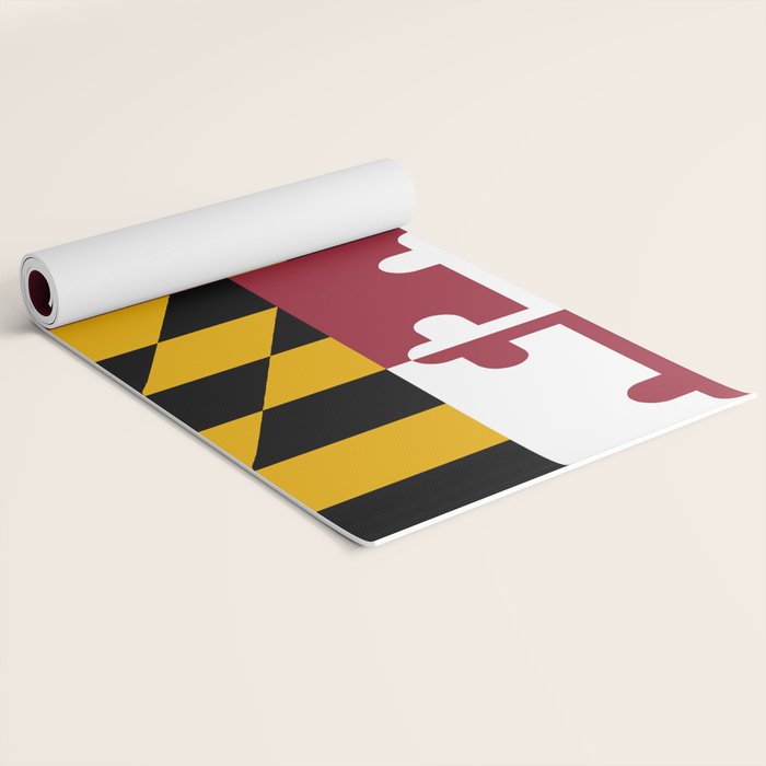Maryland Flag Yoga Mat Gallery Image 2