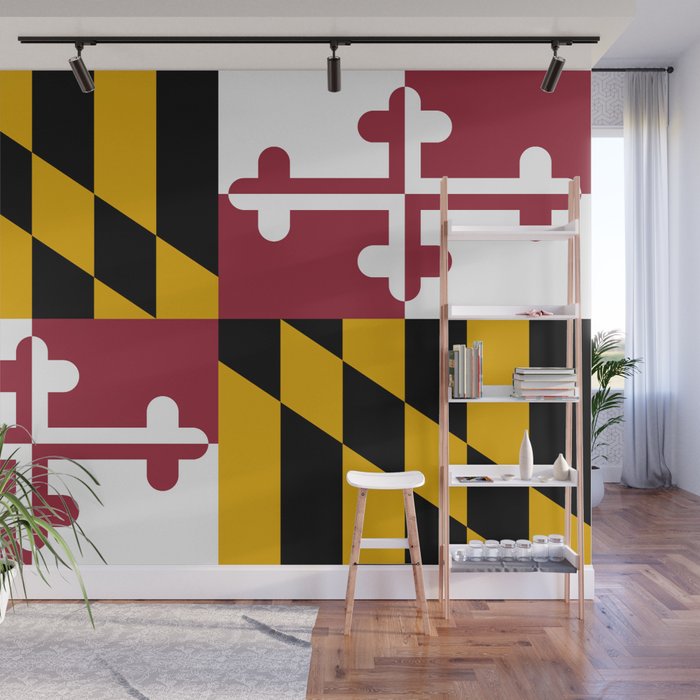 Maryland Flag Wall Mural Gallery Image 1