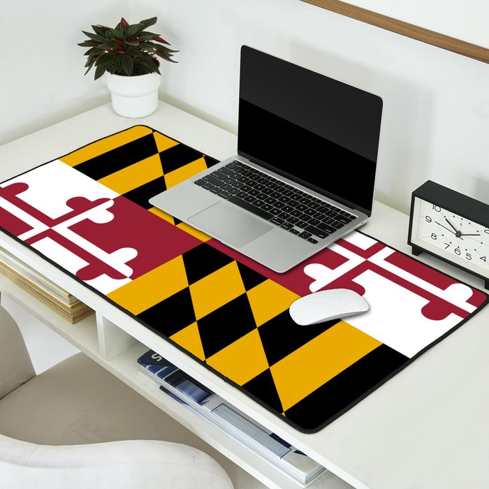 Maryland Flag Desk Mat Gallery Image 2