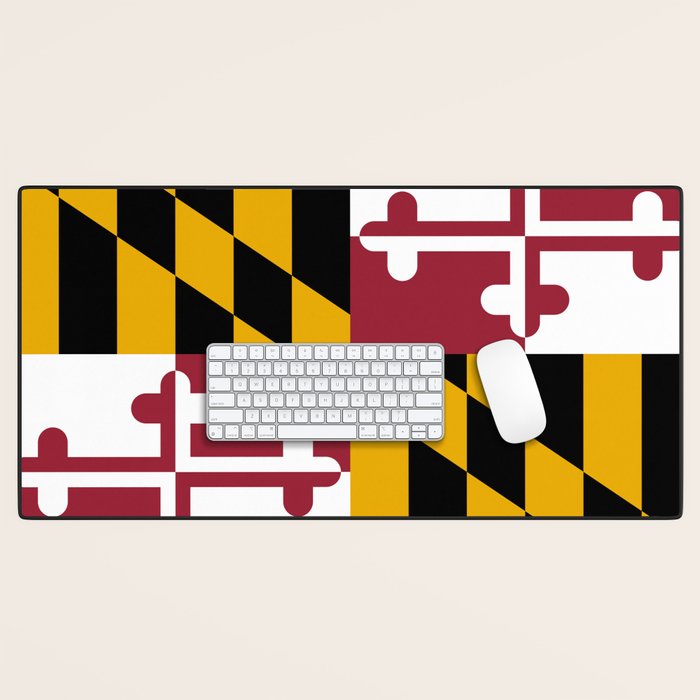 Maryland Flag Desk Mat Gallery Image 1