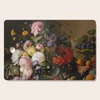 Still Life Flowers and Fruit by Severin Roesen, 1855 Cutting Board Gallery Image 1