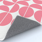 Mid Century Modern Geometric 04 Pink Rug Gallery Image 4