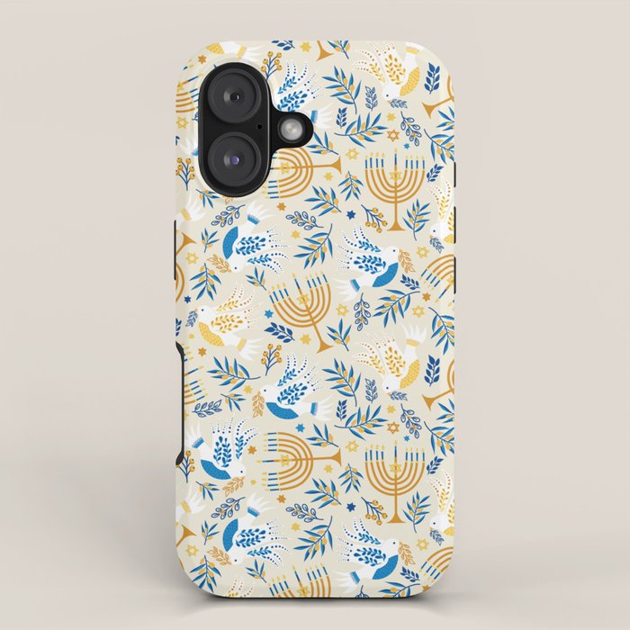 Hanukkah Pattern iPhone Case Gallery Image 1