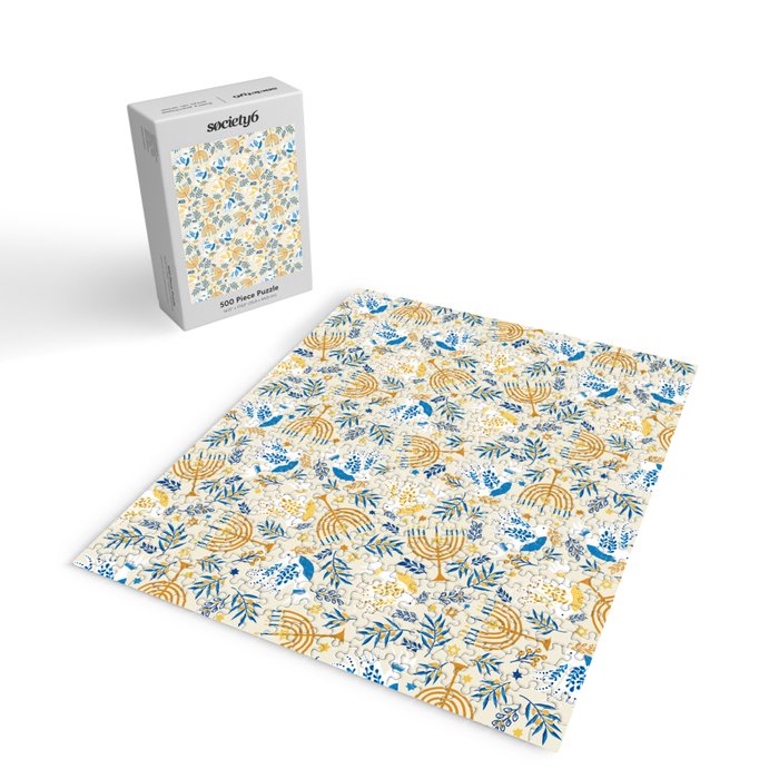Hanukkah Pattern Jigsaw Puzzle Gallery Image 2