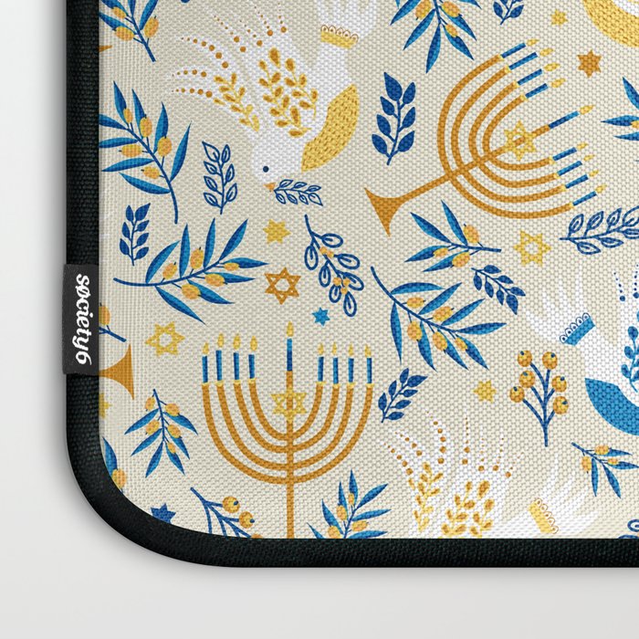 Hanukkah Pattern Laptop Sleeve Gallery Image 3