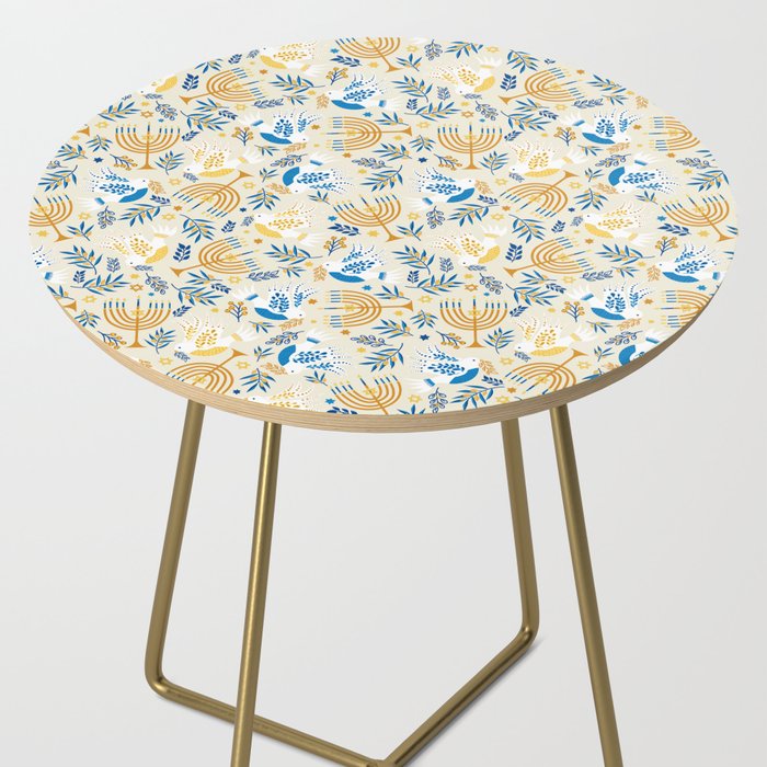 Hanukkah Pattern Side Table Gallery Image 2