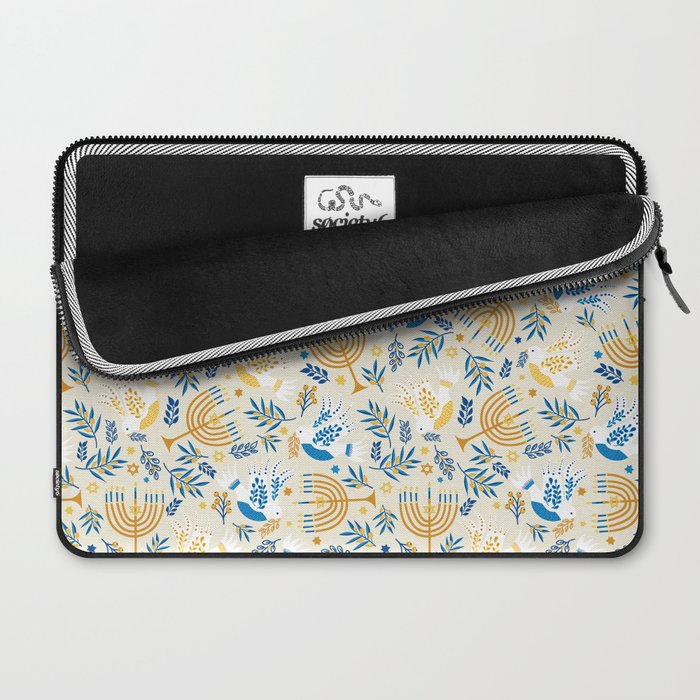 Hanukkah Pattern Laptop Sleeve Gallery Image 2