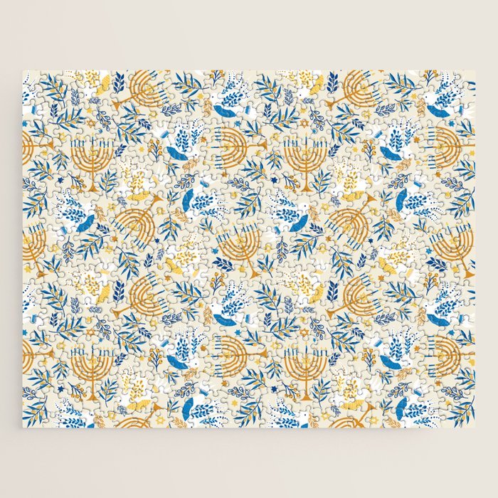 Hanukkah Pattern Jigsaw Puzzle Gallery Image 1