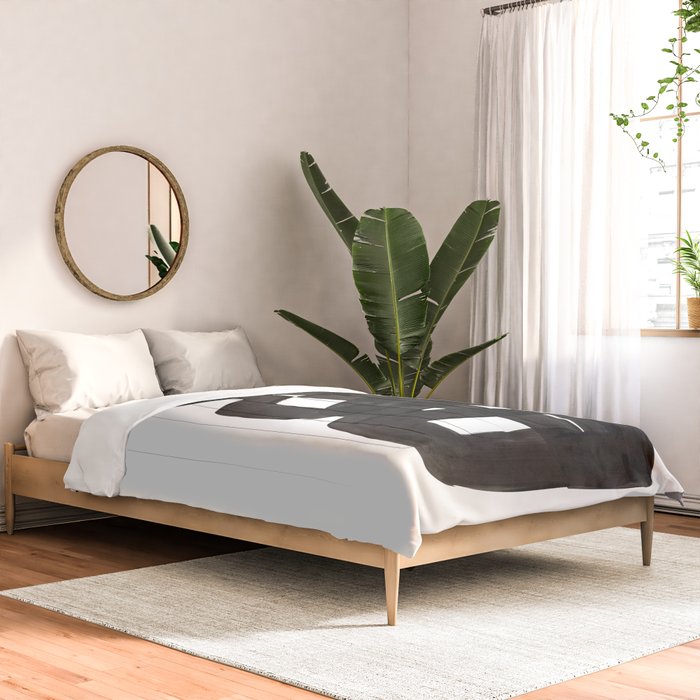 'Boulder' Mid Century Modern Fun Abstract Shapes  Comforter Gallery Image 2