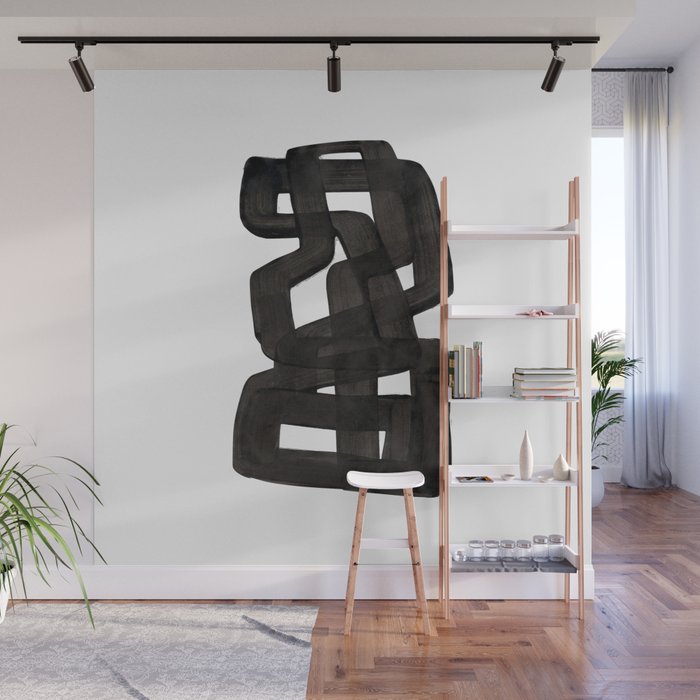 'Boulder' Mid Century Modern Fun Abstract Shapes  Wall Mural Gallery Image 1