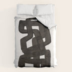 'Boulder' Mid Century Modern Fun Abstract Shapes  Comforter Gallery Image 6