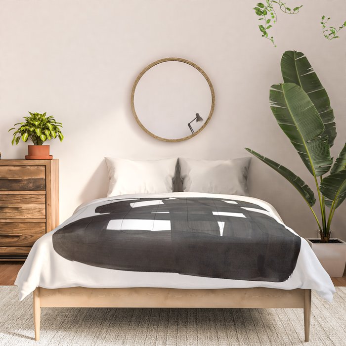 'Boulder' Mid Century Modern Fun Abstract Shapes  Comforter Gallery Image 3