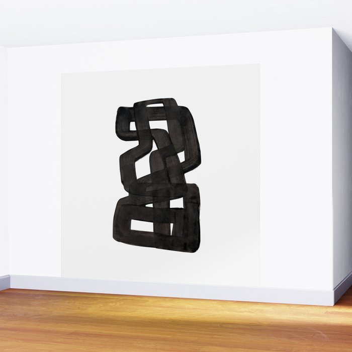 'Boulder' Mid Century Modern Fun Abstract Shapes  Wall Mural Gallery Image 2