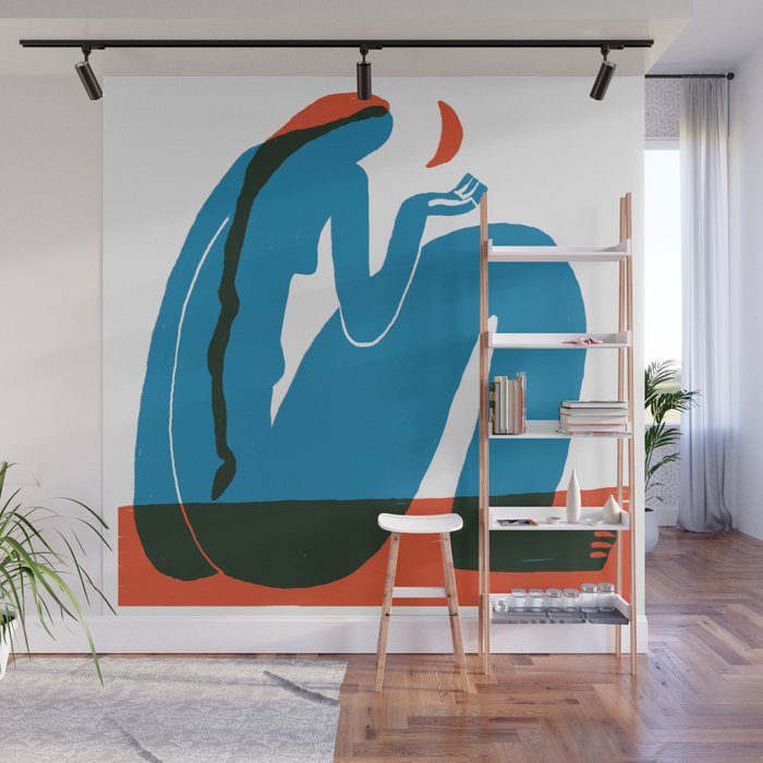 Hey Moon Wall Mural Gallery Image 1