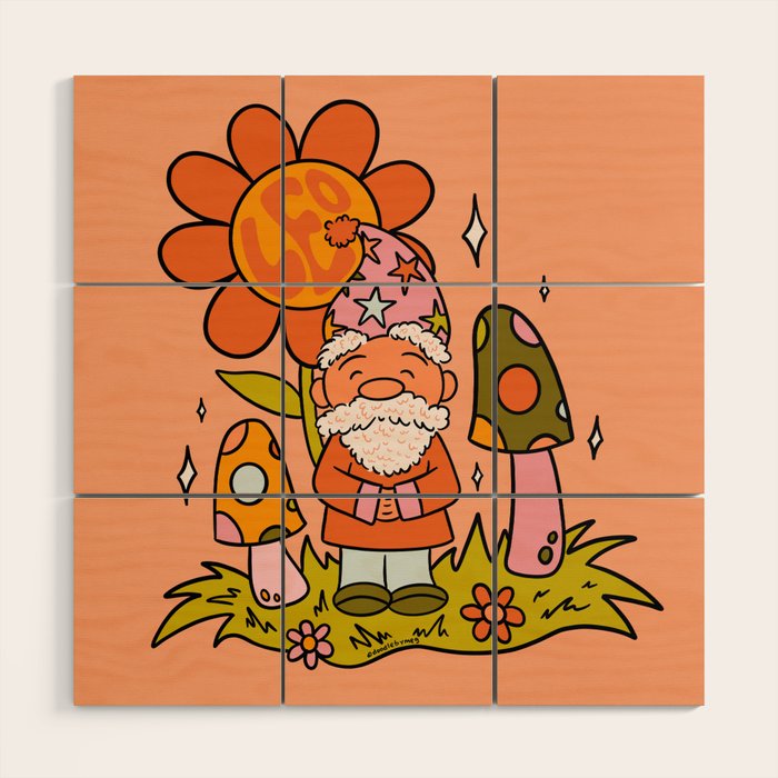 Leo Gnome Wood Wall Art Gallery Image 1