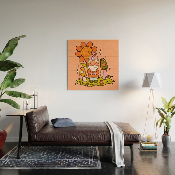 Leo Gnome Wood Wall Art Gallery Image 2