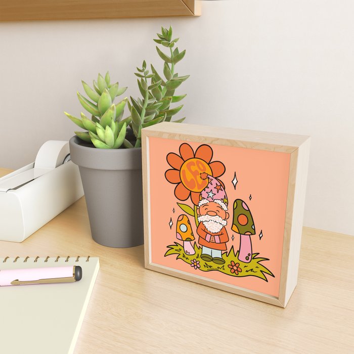 Leo Gnome Mini Art Print Gallery Image 2