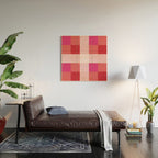 geometrical color illusion  Wood Wall Art Gallery Image 2