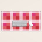 geometrical color illusion  Desk Mat Gallery Image 1