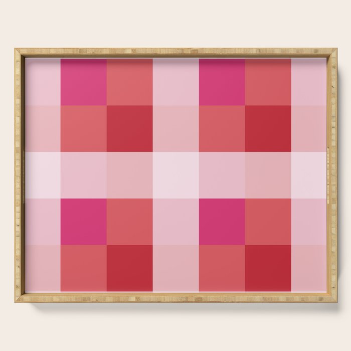 geometrical color illusion  Serving Tray Gallery Image 1