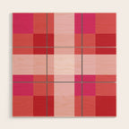 geometrical color illusion  Wood Wall Art Gallery Image 1