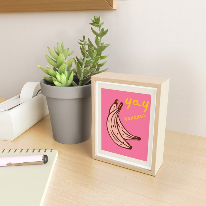 YAY BANANAS Mini Art Print Gallery Image 2