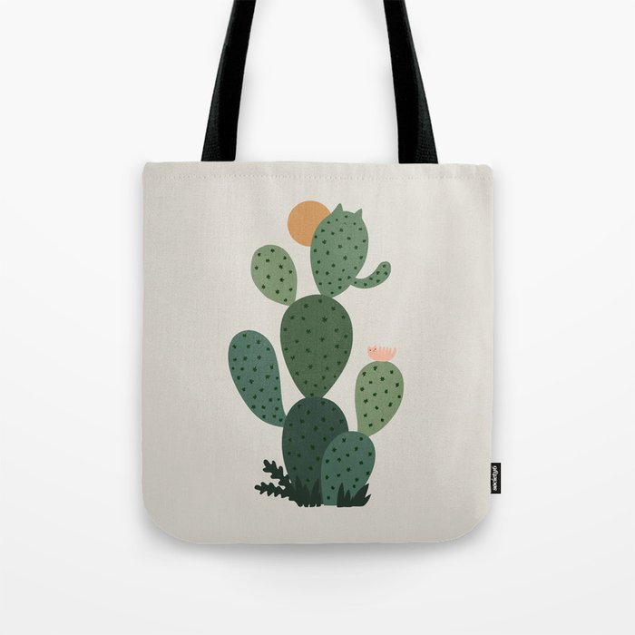 Cat Plants: Cat-tus Tote Bag Gallery Image 1