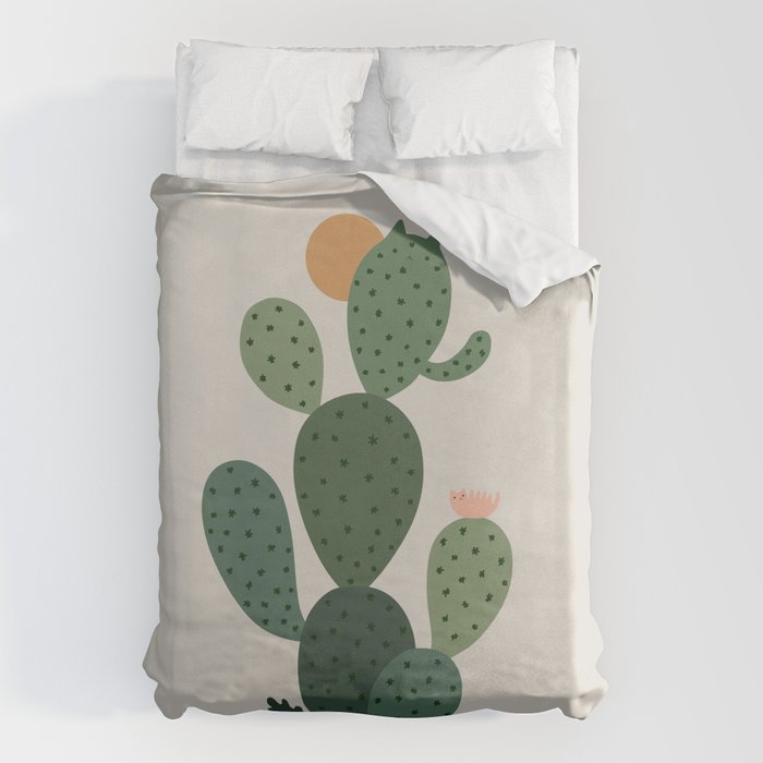 Cat Plants: Cat-tus Duvet Cover Gallery Image 6