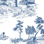 Toile de Jouy Vintage French Navy Blue White Pastoral Pattern Coffee Mug Gallery Image 2