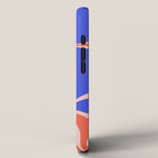 Mellow Flow Retro 60s 70s Abstract Pattern Royal Blue Pink Orange iPhone Case Gallery Image 2