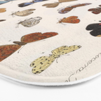 Vintage Scientific Insect Butterfly Moth Biological Hand Drawn Species Art Illustration Bath Mat Gallery Image 3