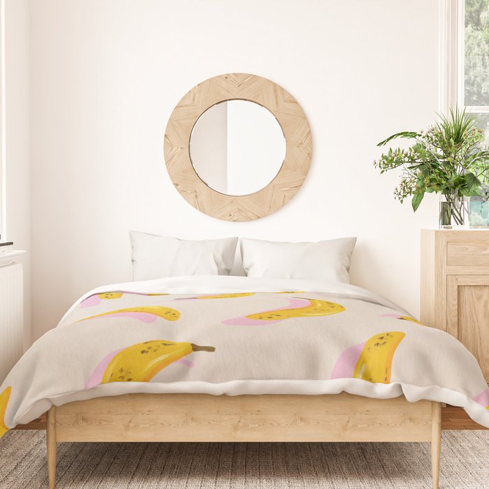Banana Pattern - Pink Palette Duvet Cover Gallery Image 3