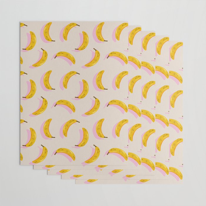 Banana Pattern - Pink Palette Wrapping Paper Gallery Image 3