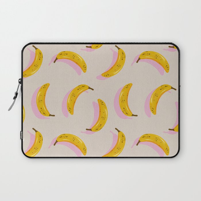 Banana Pattern - Pink Palette Laptop Sleeve Gallery Image 1