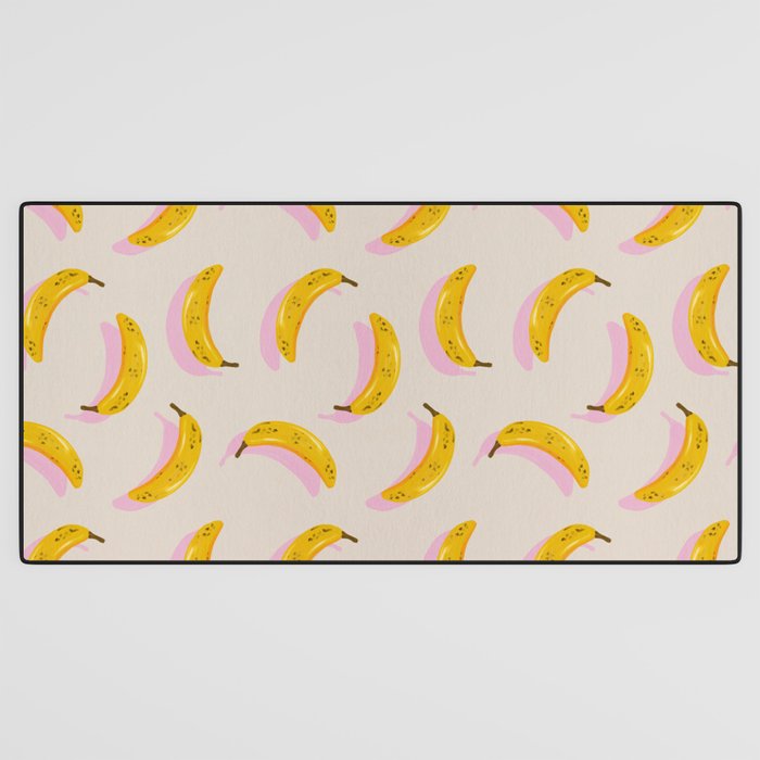 Banana Pattern - Pink Palette Desk Mat Gallery Image 3