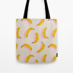 Banana Pattern - Pink Palette Tote Bag Gallery Image 1