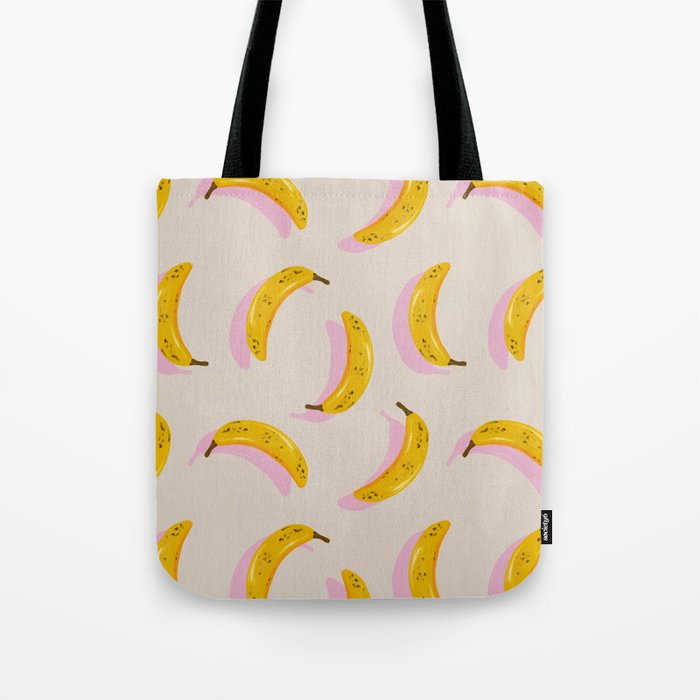 Banana Pattern - Pink Palette Tote Bag Gallery Image 1