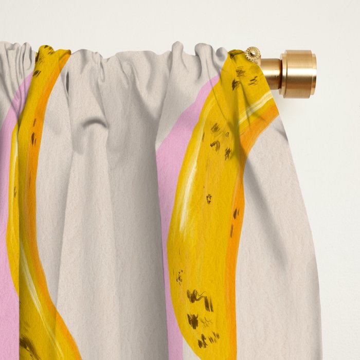 Banana Pattern - Pink Palette Window Curtain Gallery Image 2