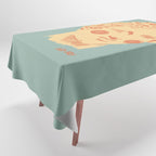 Ancient head #1 Tablecloth Gallery Image 1