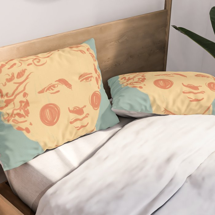 Ancient head #1 Pillow Sham Gallery Image 2