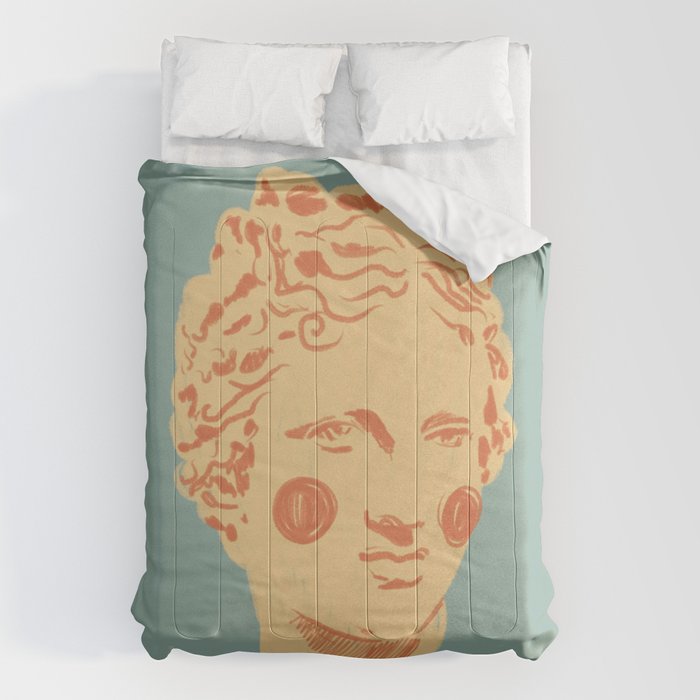 Ancient head #1 Comforter Gallery Image 6