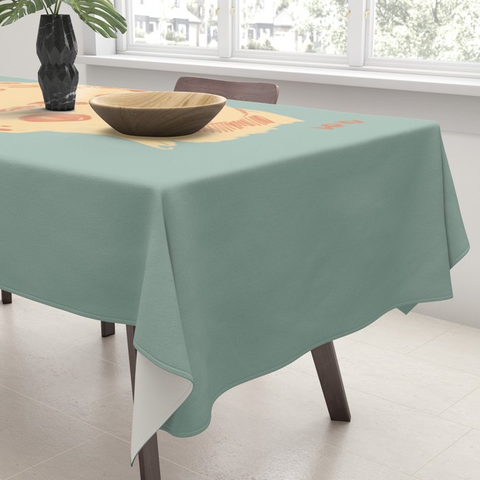 Ancient head #1 Tablecloth Gallery Image 3