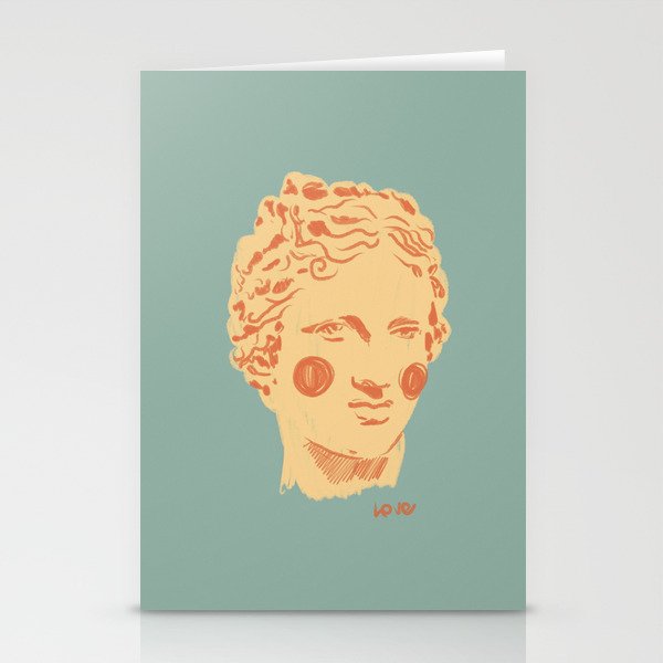 Ancient head #1 Stationery Card Gallery Image 2